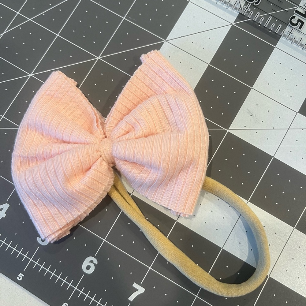 Pink Bow Headband